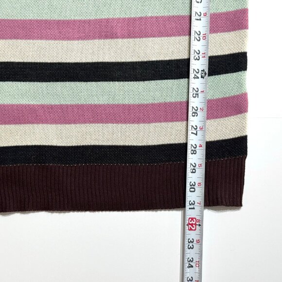 Daisy Street Patchwork Oversized Jumper Sweater Dress UK 8 US XS Stripe Checker - Picture 9 of 9